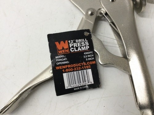 WEN 430DPC 12-Inch Drill Press Clamp,APPEARS NEW - Lot 251