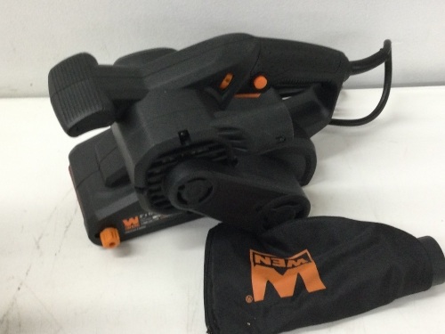 WEN HB632V 6.3-Amp 3-by-18-Inch Variable Speed Handheld Portable Belt Sander,APPEARS NEW - Lot 270