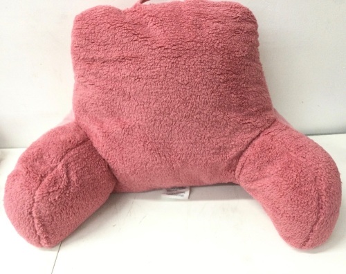Sherpa Bed Rest Pillow -2 in 1,APPEARS NEW - Lot 262