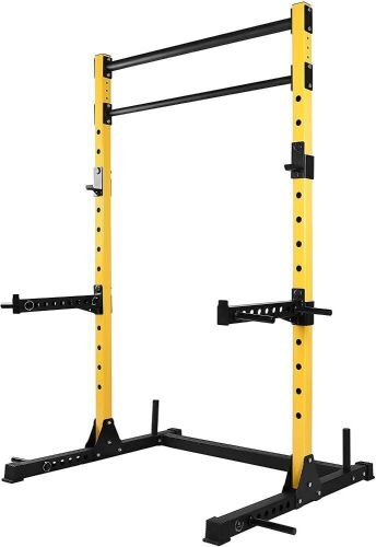 HulkFit Multi-Function Adjustable Power Rack Exercise Squat Stand  - Lot 174