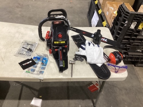 X-BULL 62cc Gas Powered Chain Saw, 20" Bar - Used  - Lot 1120