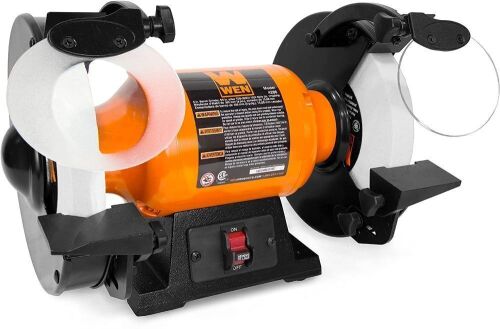 WEN BG4286 3-Amp 8-Inch Slow Speed Bench Grinder  - Lot 521