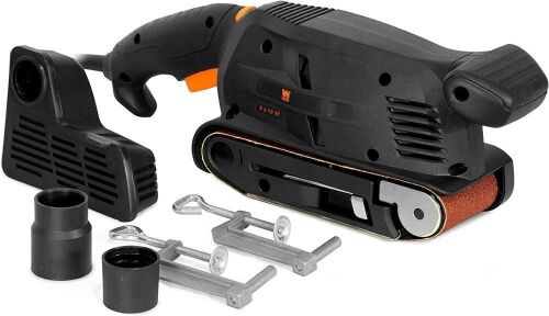 WEN HB3185 5-Amp 3-by-18-Inch Variable Speed Combination Handheld and Benchtop Belt Sander  - Lot 503
