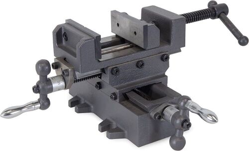 WEN 413CV 3.25" Compound Cross Slide Industrial Strength Benchtop and Drill Press Vise  - Lot 909