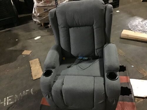 Massage Recliner Chair with Cup Holders  - Lot 18