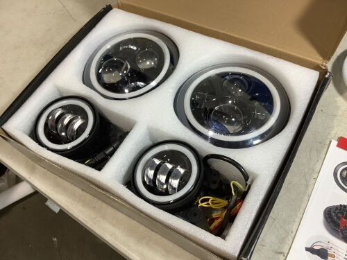 LED Headlights, Unknown Fit  - Lot 324