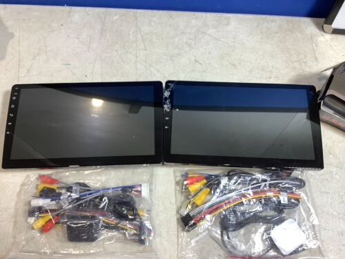 Lot of (2) Podofo Car Multimedia Players w/ Backup Camera - One Screen Damaged  - Lot 364