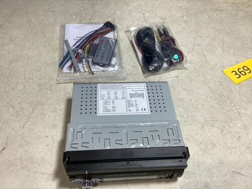 7" Retractable Car Stereo BT MP5 Player 1Din In-dash SD/USB/AUX/FM - Lot 369