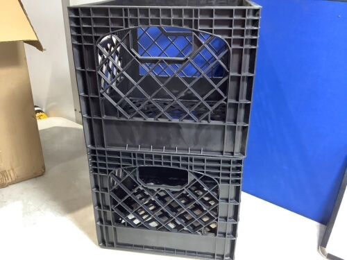 Lot of (2) Milk Crates  - Lot 338