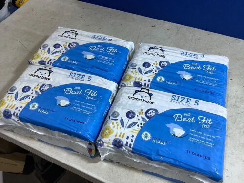 Mama Bear Baby Diapers, Size 5, 124 ct - Lot 351