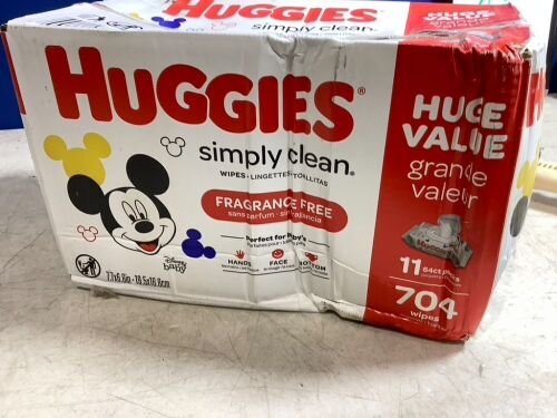 Huggies Simply Clean Fragrance Free Baby Wipes - Lot 297
