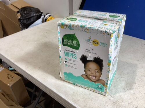 Seventh Generation Free & Clear Baby Wipes, 504 ct  - Lot 350