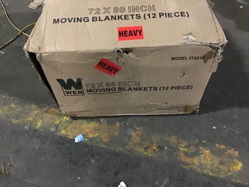 WEN 272406 72-Inch by 40-Inch Heavy Duty Padded Moving Blankets, 6-Pack  - Lot 940