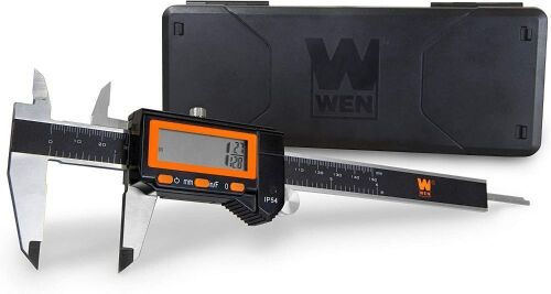 Lot of (5) WEN 10764 Electronic 6.1" Stainless Steel Water-Resistant Digital Caliper with Lcd Readout & Storage Case, IP54 Rated  - Lot 994