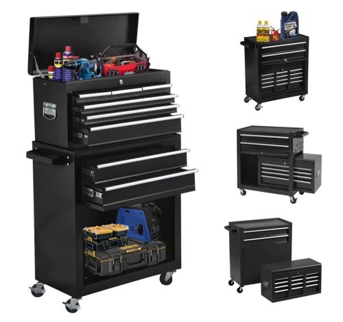 8-Drawer 2-in-1 Detachable Rolling Tool Chest  - Lot 75