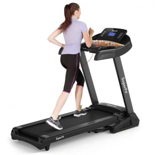 3.75Hp Electric Folding Treadmill With Auto Incline 12 Program App Control  - Lot 50