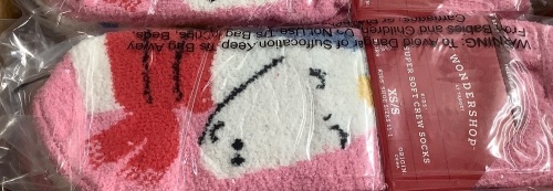 Lot of (12) Kids Super Soft Crew Socks, XS, Appears New