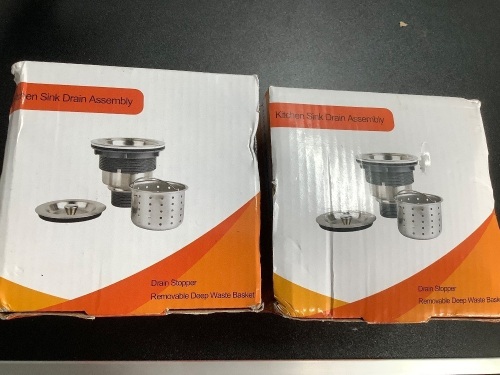 Lot of (2) Kitchen Sink Strainer Assembly, Appears New