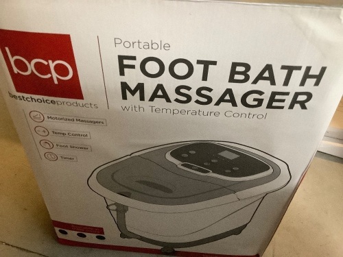 Portable Foot Bath Massager, Untested, Appears New