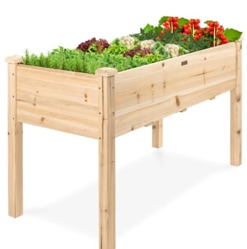 Raised Garden Bed, Elevated Wood Garden Planter Stand, Appears New