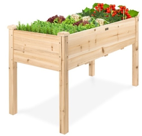 Raised Garden Bed, Elevated Wood Garden Planter Stand, 48x24x30in - Lot 154