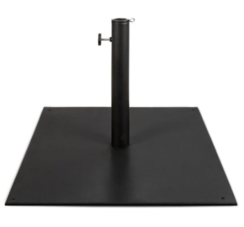 Steel Umbrella Base, Patio Stand w/ Tightening Knob & Anchor Holes - 38.5lb - Lot 196