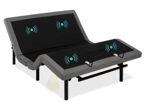 Adjustable Bed Base with Massage, Remote, USB Ports, Queen - Lot 210