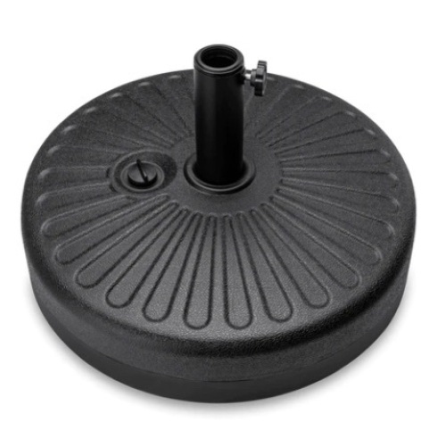 Plastic Patio Umbrella Base Pole Holder Accessory w/ Adjustable Knob, Appears New  - Lot 82