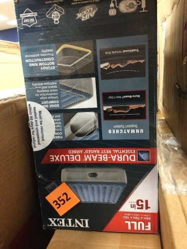 Intex Full Size Air Mattress 15", Appears New - Lot 352