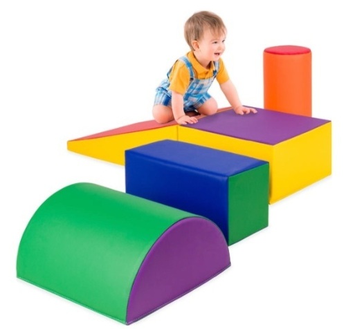 5-Piece Kids Climb & Crawl Soft Foam Shapes Structure Playset - Lot 220