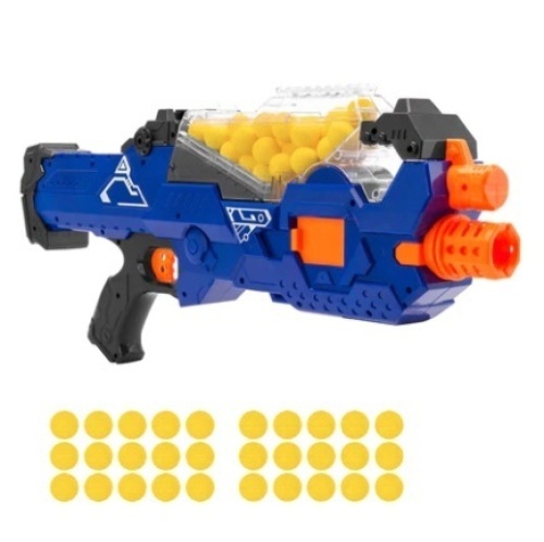 Kids Motorized Foam Ball Gun w/ Auto Feeder, 20 Balls, Distance Shooting, Appears New - Lot 453