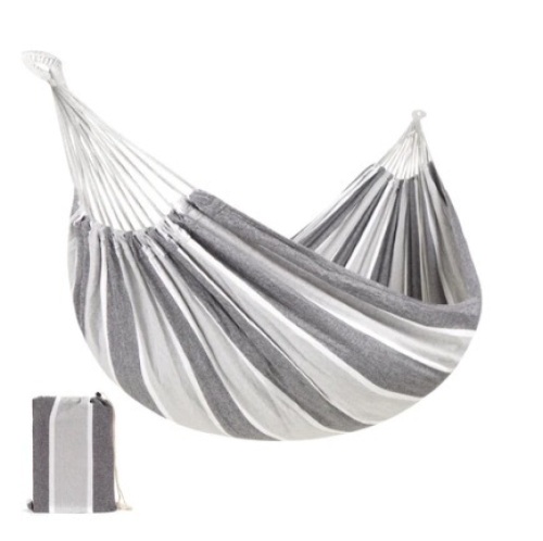2-Person Brazilian-Style Double Hammock w/ Portable Carrying Bag, Steel, Appears New - Lot 457