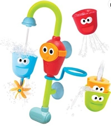 Yookidoo Baby Bath Toy - Flow N Fill Spout - 3 Stackable Cups and Spray Spout - Lot 571