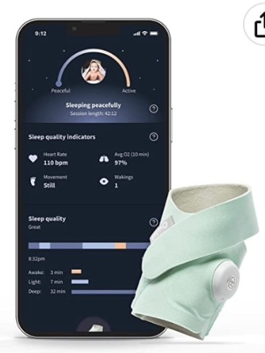 Owlet Dream Sock Smart Baby Monitor, Powers Up, Appears New, Retail 299.00 - Lot 65