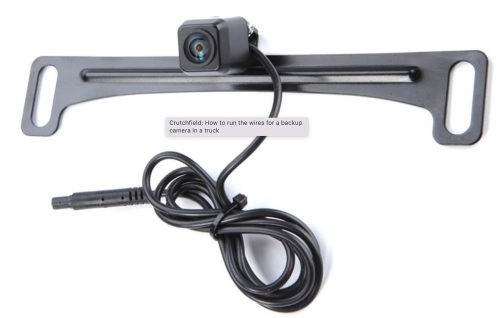 Audiovox License Plate Mount Backup Camera, E-Comm Return, Retail 99.99 - Lot 132