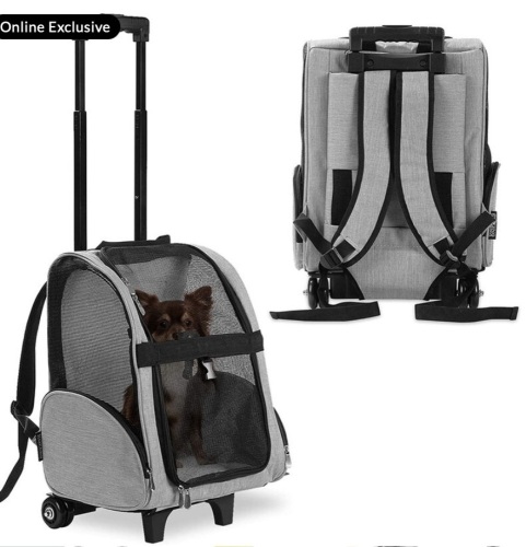 KOPEKS Backpack Pet Carrier w/ Wheels, Appears New, Retail 73.99 - Lot 168