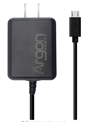 Argon Micro USB Power Supply for Raspberry Pi 4, Appears new, Retail 12.99 - Lot 363