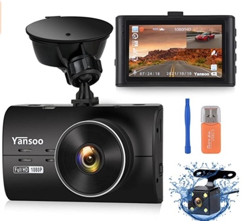 Yansoo Dash Camera, Untested, Appears New, Retail 58.98 - Lot 436