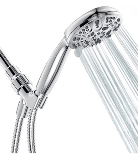 HOPOPRO 6 Functions Handheld Shower Head, Appears new, Retail 59.99 - Lot 353