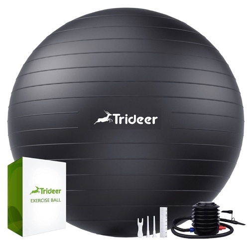 Trideer Exercise Ball w/ Pump, Appears New, Retail 22.99 - Lot 549