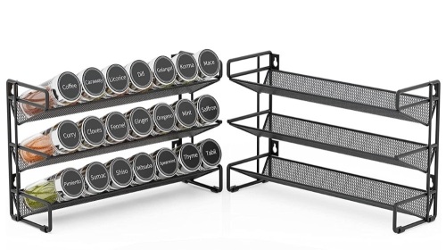 3 Tier Spice Rack w/ Bottles, Appears New, Retail 30.98 - Lot 260