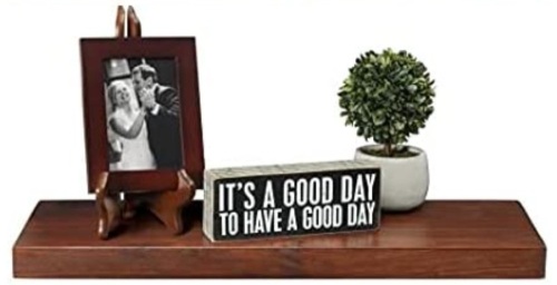 Mark One Home Goods Floating Wood Shelves, 3 Pack, Appears New, Retail 39.99 - Lot 380