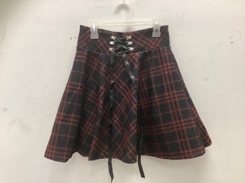 Plaid Womens Skirt, No Size, Waist is 13" across, E-Comm Return - Lot 517