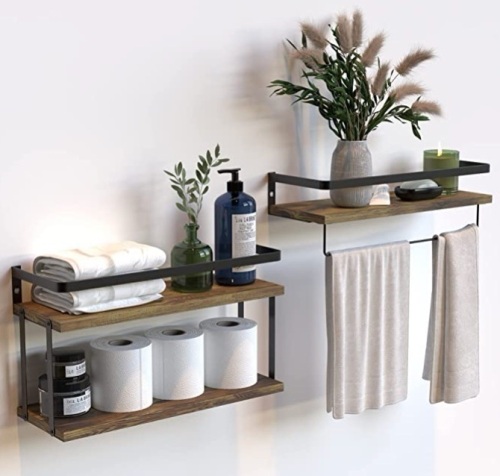 Wall Mounted Floating Shelves, Appears New, Retail 34.99 - Lot 414