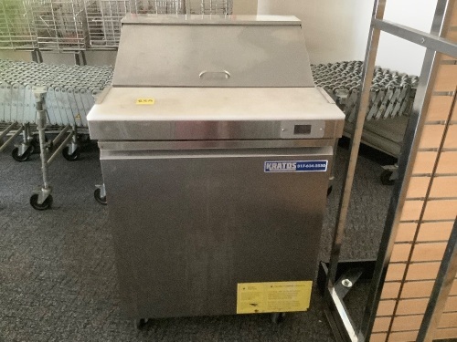 Kratos Refrigeration 69K-769 Commercial 29"W Sandwich/Salad Prep Table, 8 Pan Capacity, Retail - $1,569, Salvage - Lot 25A