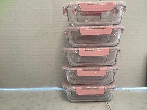 Glass Food Storage Containers, Appears New - Lot 535