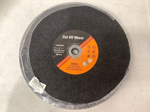 14-Inch Cut-Off Wheel, Appears new, Retail 45.99 - Lot 562