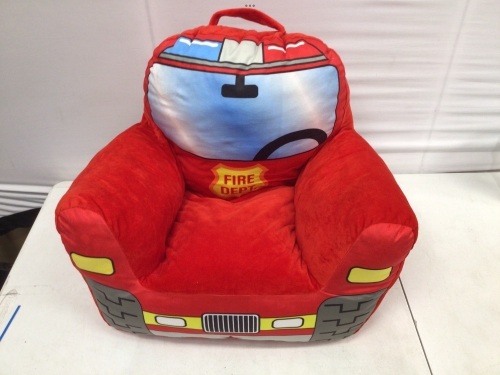Kids Fire Truck Plush Chair, E-Comm Return - Lot 30