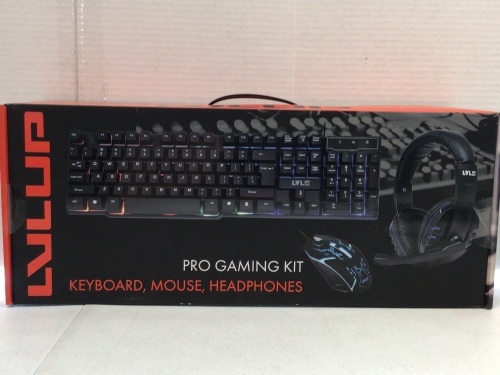 LVLUP Pro Gaming Kit, Untested, Appears new, Retail 30.96 - Lot 149