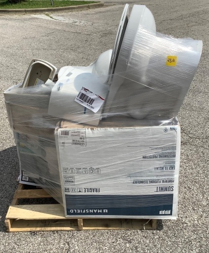 Pallet of Uninspected Bathroom Componets - Lot 43A